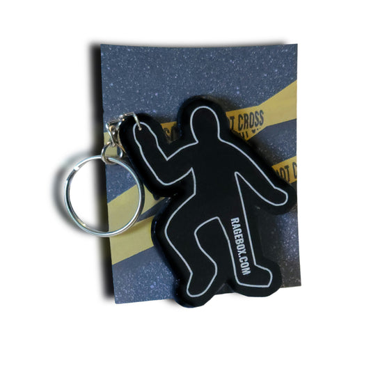 Chalk Outline Keychain